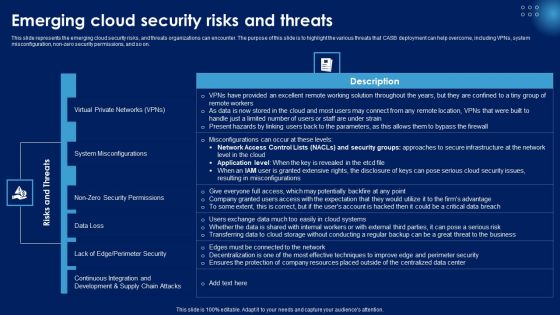 Emerging Cloud Security Risks And Threats Ppt PowerPoint Presentation File Diagrams PDF