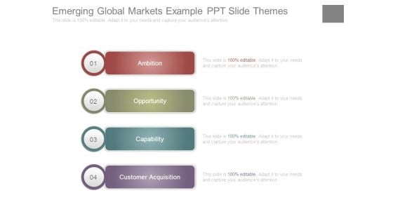 Emerging Global Markets Example Ppt Slide Themes