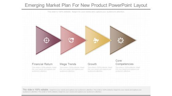 Emerging Market Plan For New Product Powerpoint Layout