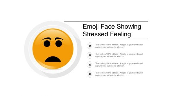 Emoji Face Showing Stressed Feeling Ppt Powerpoint Presentation Ideas Portrait