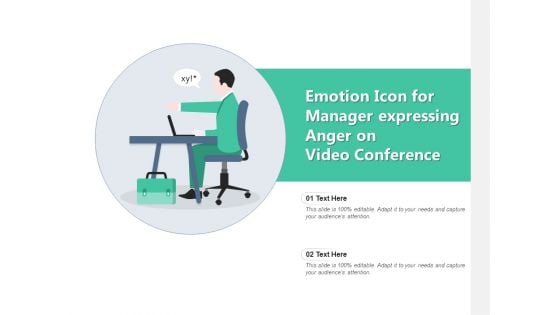 Emoji Icon Anxiety Reflecting Emotion Icon Ppt PowerPoint Presentation Complete Deck