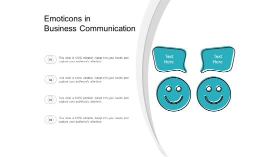 Emoticons In Business Communication Ppt PowerPoint Presentation Professional Introduction