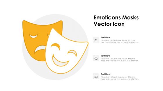 Emoticons Masks Vector Icon Ppt PowerPoint Presentation Icon Vector PDF