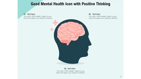 Emotional Health Icon Brain Health Individual Mental Ppt PowerPoint Presentation Complete Deck