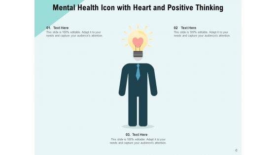 Emotional Health Icon Brain Health Individual Mental Ppt PowerPoint Presentation Complete Deck