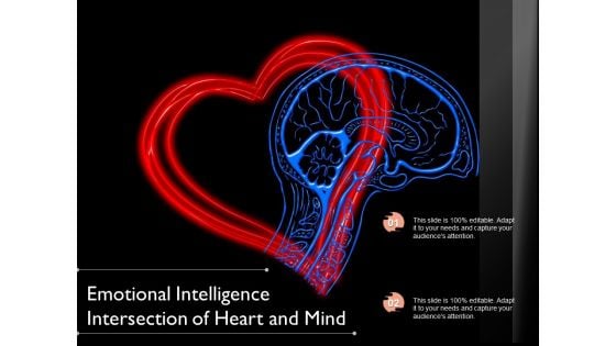 Emotional Intelligence Intersection Of Heart And Mind Ppt PowerPoint Presentation Gallery Information PDF