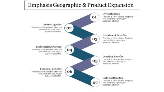 Emphasis Geographic And Product Expansion Ppt PowerPoint Presentation Inspiration Good