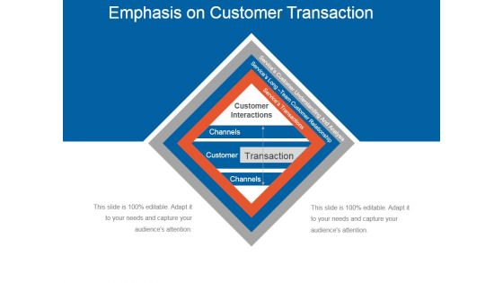 Emphasis On Customer Transaction Ppt PowerPoint Presentation Good