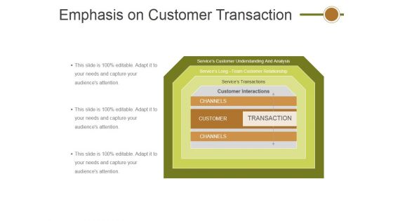 Emphasis On Customer Transaction Ppt PowerPoint Presentation Show Example File