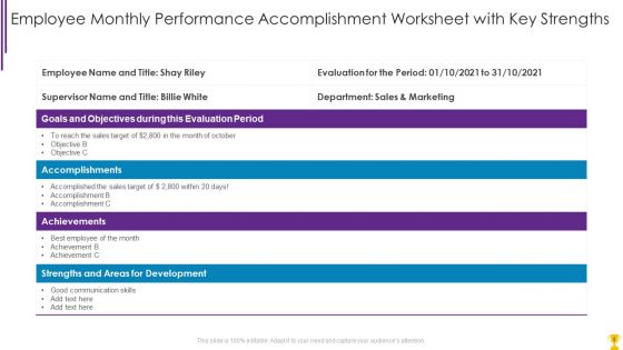 Employee Accomplishment Ppt PowerPoint Presentation Complete With Slides