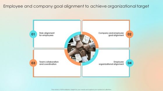 Employee And Company Goal Alignment To Achieve Organizational Target Designs PDF