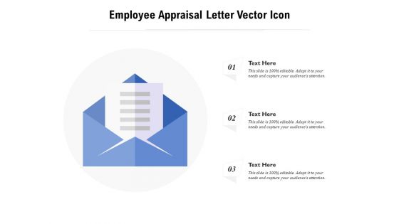 Employee Appraisal Letter Vector Icon Ppt PowerPoint Presentation Layouts Graphic Images PDF