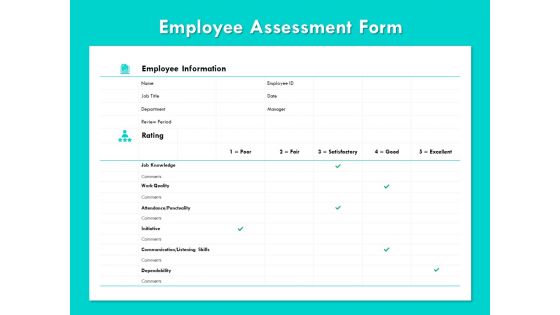 Employee Assessment Form Ppt PowerPoint Presentation Summary Show Employee Assessment Form Ppt PowerPoint Presentation Summary Show