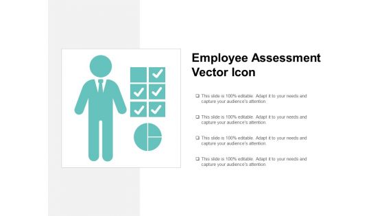 employee assessment vector icon ppt powerpoint presentation infographic template example