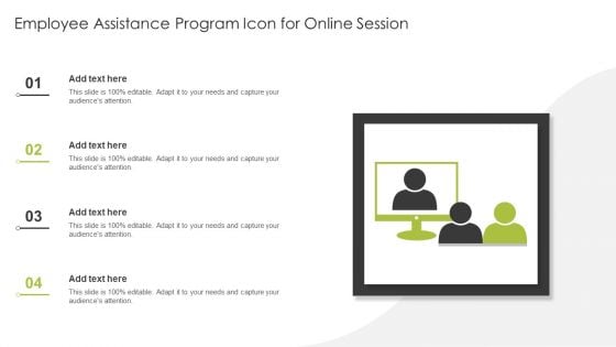 Employee Assistance Program Icon For Online Session Ppt PowerPoint Presentation File Model PDF