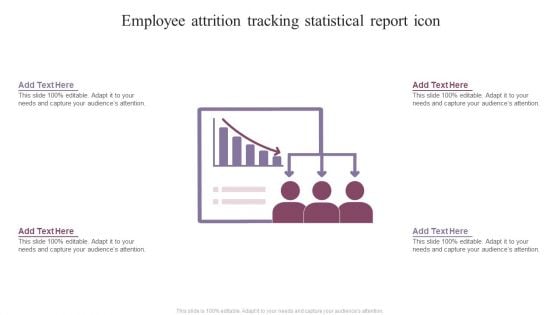 Employee Attrition Tracking Statistical Report Icon Download PDF