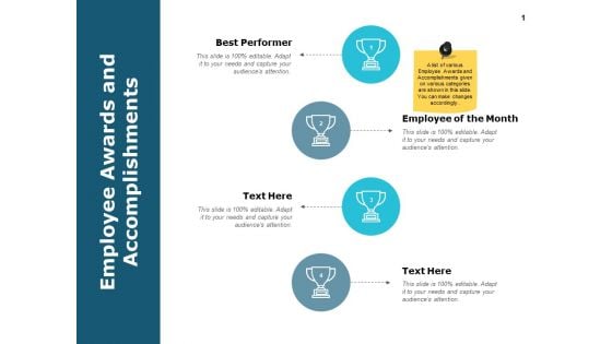 Employee Awards And Accomplishments Ppt PowerPoint Presentation Design Templates