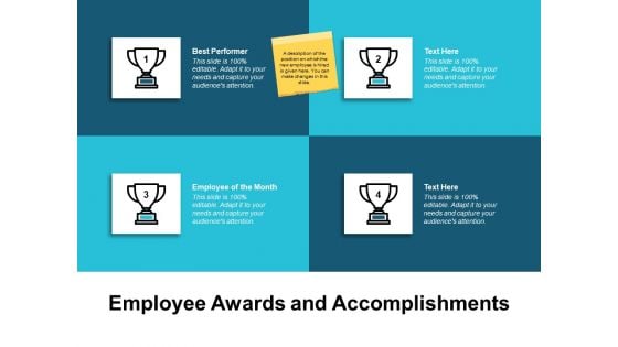 Employee Awards And Accomplishments Ppt PowerPoint Presentation Ideas Visuals