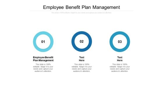 Employee Benefit Plan Management Ppt PowerPoint Presentation File Slides Cpb