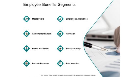 Employee Benefits Segments Ppt PowerPoint Presentation File Show