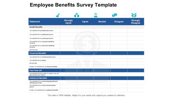 Employee Benefits Survey Template Financial Ppt PowerPoint Presentation Outline Background Image