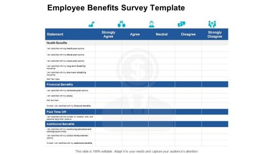 Employee Benefits Survey Template Financial Ppt PowerPoint Presentation Outline Background Image