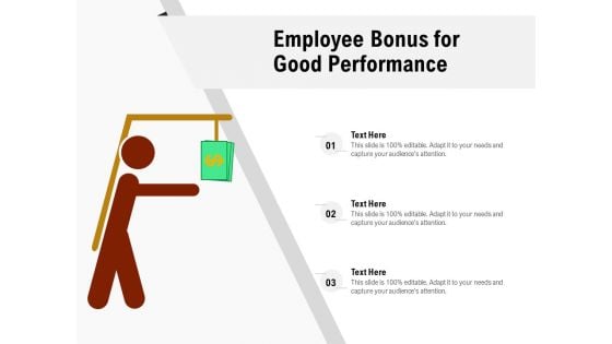 Employee Bonus For Good Performance Ppt PowerPoint Presentation Gallery Portrait PDF