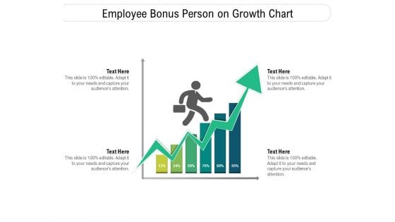 Employee Bonus Person On Growth Chart Ppt PowerPoint Presentation File Gallery PDF