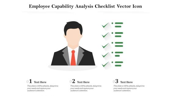 Employee Capability Analysis Checklist Vector Icon Ppt PowerPoint Presentation File Slide Download PDF