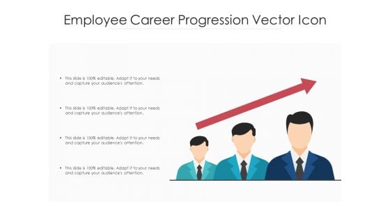 Employee Career Progression Vector Icon Ppt PowerPoint Presentation File Files PDF