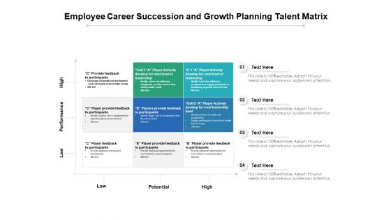 Employee Career Succession And Growth Planning Talent Matrix Ppt PowerPoint Presentation Gallery Files PDF