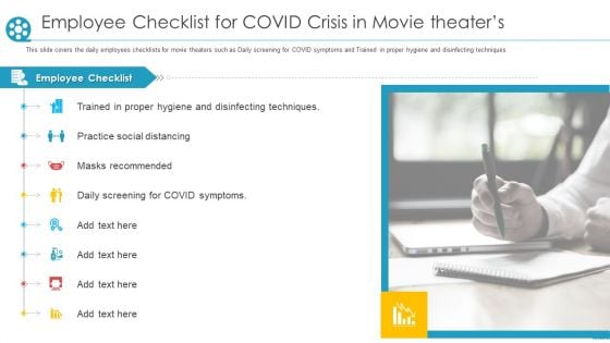 Employee Checklist For COVID Crisis In Movie Theaters Ppt Professional Aids PDF