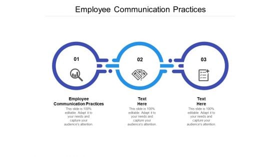 Employee Communication Practices Ppt PowerPoint Presentation Show Introduction Cpb
