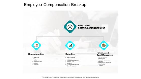 Employee Compensation Breakup Ppt PowerPoint Presentation Infographics Brochure