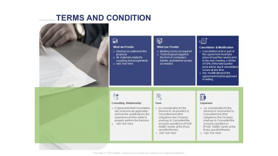 Employee Compensation Proposal Terms And Condition Ppt Visual Aids Example File PDF