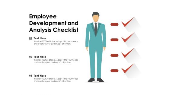 Employee Development And Analysis Checklist Ppt PowerPoint Presentation File Information PDF Employee Development And Analysis Checklist Ppt PowerPoint Presentation File Information PDF