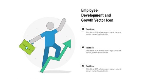 Employee Development And Growth Vector Icon Ppt PowerPoint Presentation File Picture PDF