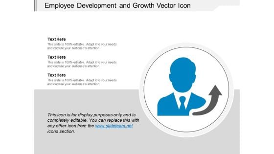 Employee Development And Growth Vector Icon Ppt PowerPoint Presentation Summary Background Images PDF