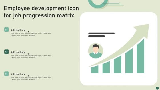 Employee Development Icon For Job Progression Matrix Rules PDF