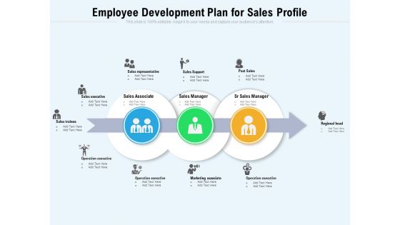 Employee Development Plan For Sales Profile Ppt PowerPoint Presentation File Example PDF