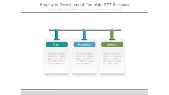 Employee Development Template Ppt Summary