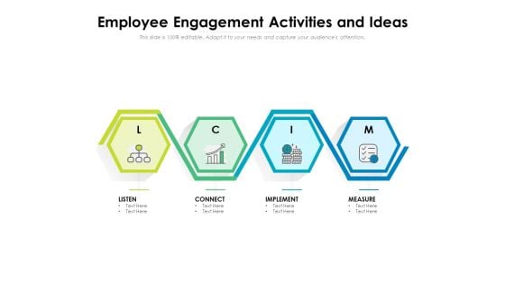 Employee Engagement Activities And Ideas Ppt PowerPoint Presentation Summary PDF