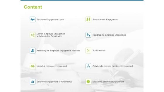 Employee Engagement Activities Company Success Content Ppt Styles Model PDF