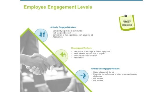 Employee Engagement Activities Company Success Employee Engagement Levels Ppt Gallery Master Slide PDF