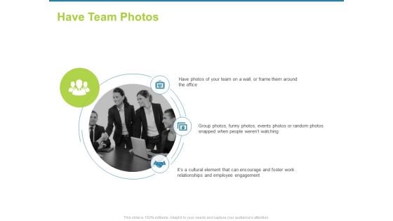 Employee Engagement Activities Company Success Have Team Photos Ppt Slides Microsoft PDF