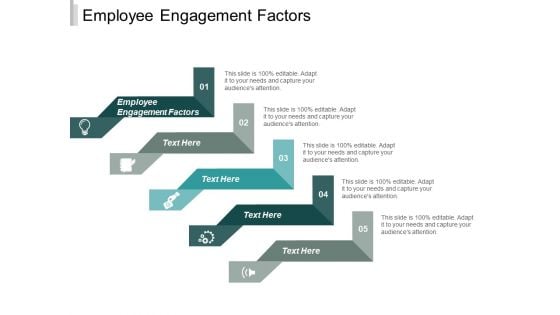 Employee Engagement Factors Ppt PowerPoint Presentation Pictures Background Cpb