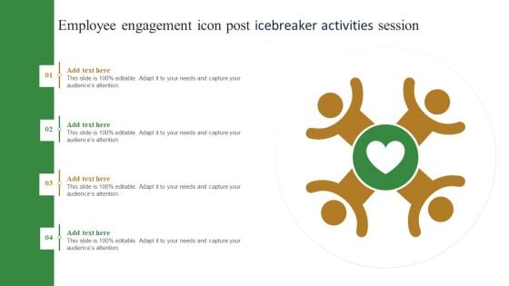 Employee Engagement Icon Post Icebreaker Activities Session Pictures PDF