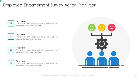 Employee Engagement Survey Action Plan Icon Clipart PDF