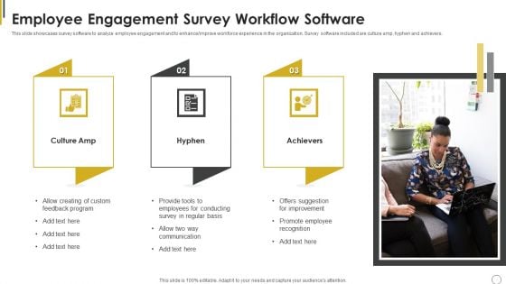 Employee Engagement Survey Workflow Software Ppt File Portrait PDF