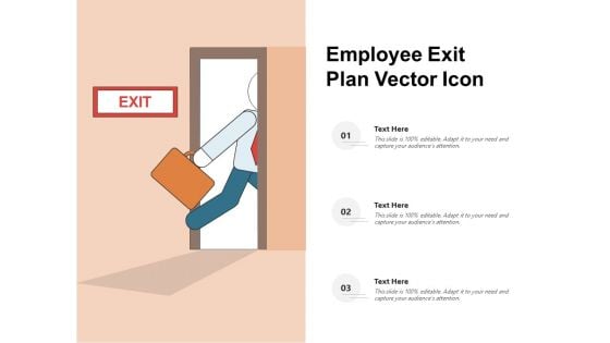 Employee Exit Plan Vector Icon Ppt PowerPoint Presentation File Styles PDF